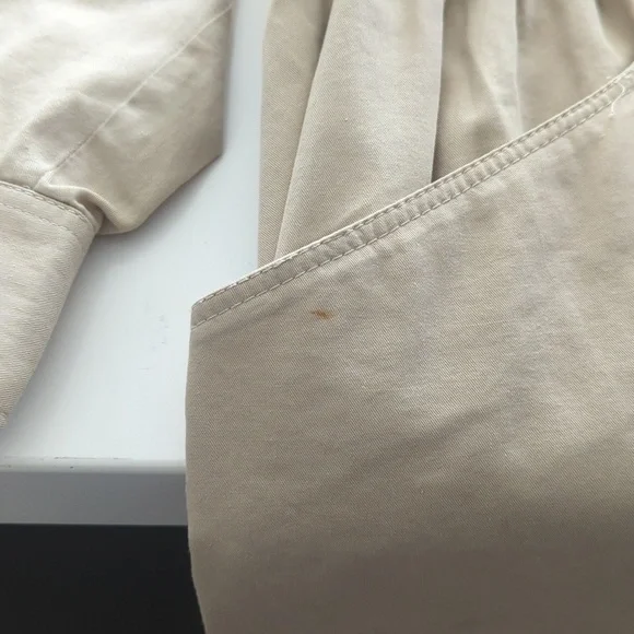 Vintage 80's Liz Claiborne Tan Belted Jacket Dress - Size 12 Good Condition - Picture 9 of 10